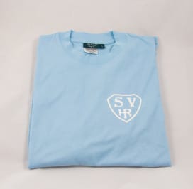 T-Shirt hellblau (auch royalblau, dunkelblau u. weiß verfügbar)