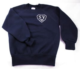 Sweatshirt dunkelblau (auch royalblau verfügbar)