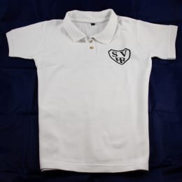 Poloshirt, Kurzarm, weiß