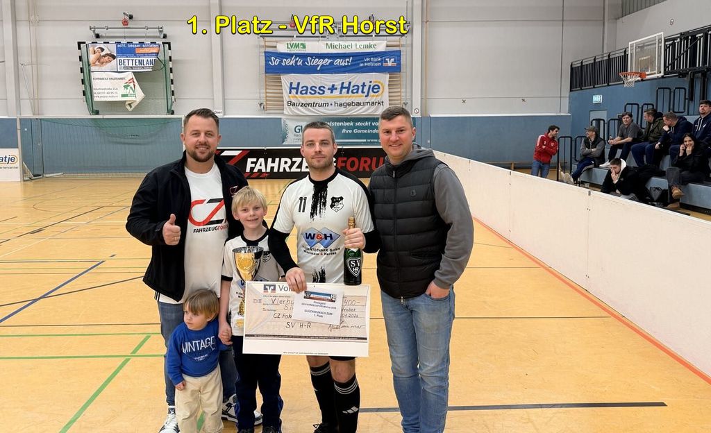 Siegerehrung beim Hallen-Cup