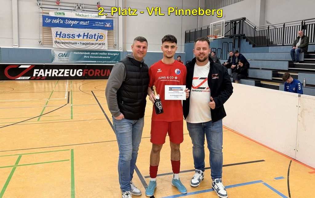 Siegerehrung beim Hallen-Cup