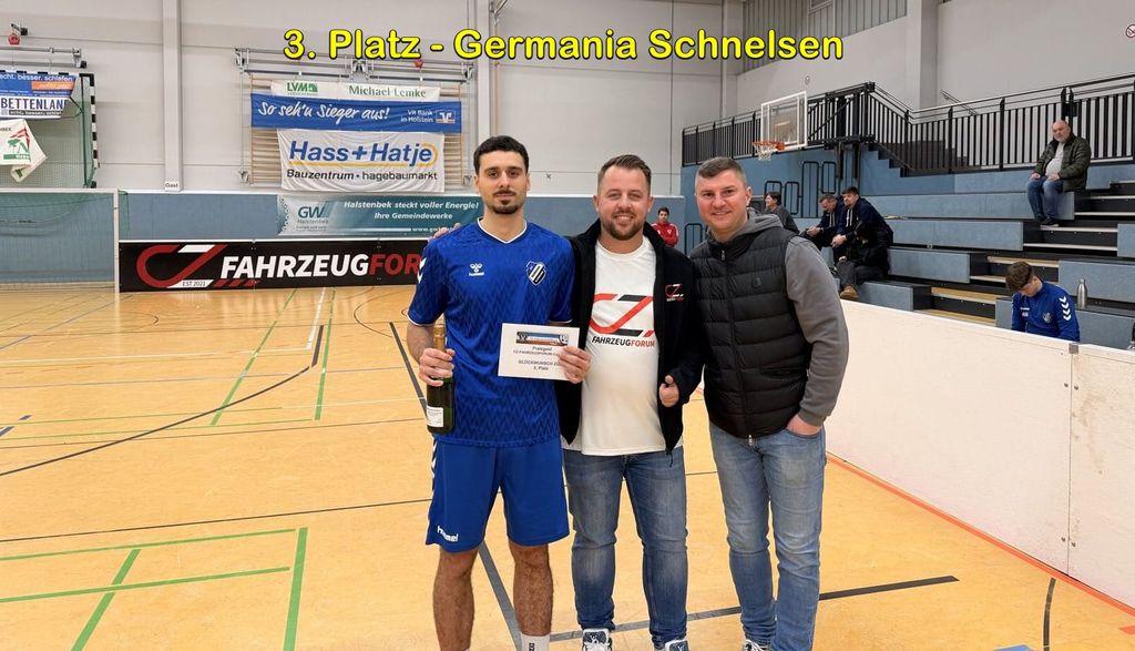 Siegerehrung beim Hallen-Cup