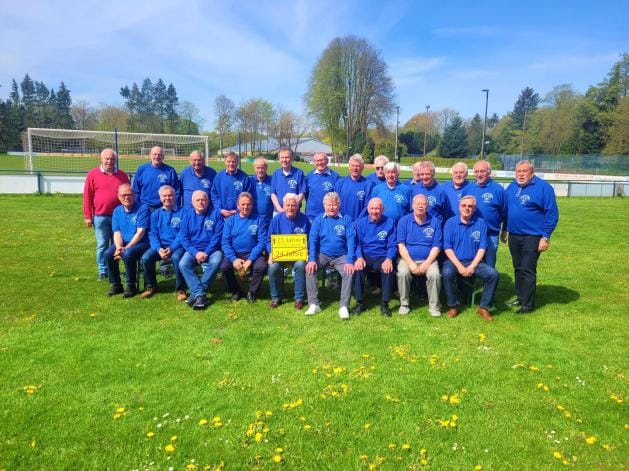 Die Veteranen der SV Halstenbek-Rellingen beim Jubiläum 2023